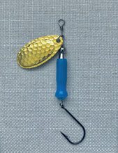 Load image into Gallery viewer, F-3007 Spinner, Hammered Brass Blade