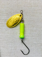 Load image into Gallery viewer, F-3007 Spinner, Hammered Brass Blade