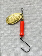 Load image into Gallery viewer, F-3007 Spinner, Hammered Brass Blade
